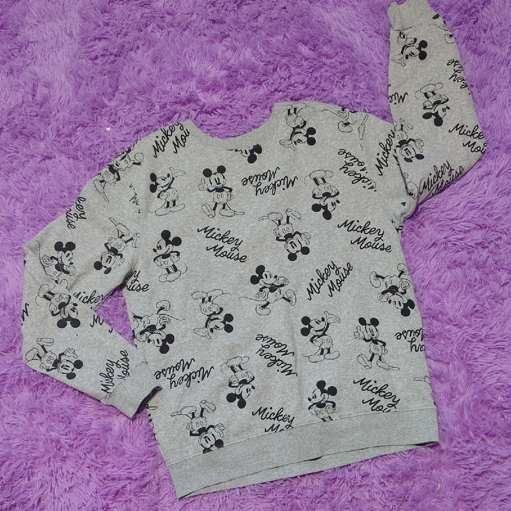 Disney Women's Gray Mickey Mouse Hoodie